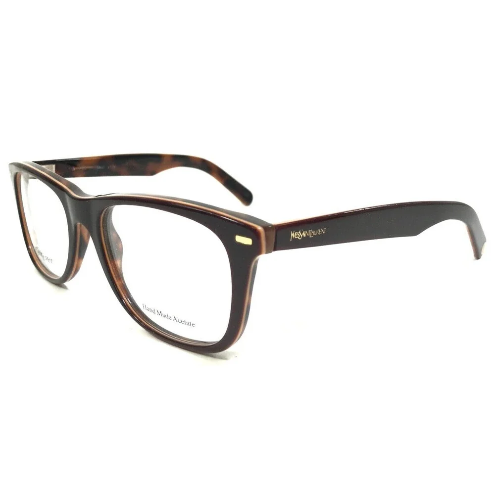 Yves Saint Laurent Eyeglasses Frames YSL2253 YXR Brown Tortoise 51-18-145